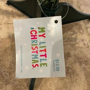 BOGO new MY LITTLE CHRISTMAS trees with tags 24x13.5in